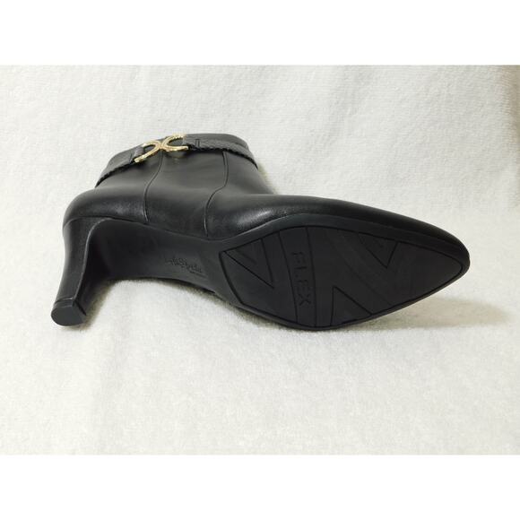 W654 LifeStride Black Guild 2 Heeled Ankle Boots - Size 9 M - Picture 4 of 4